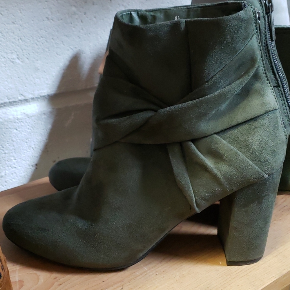 Green Ankle Boots